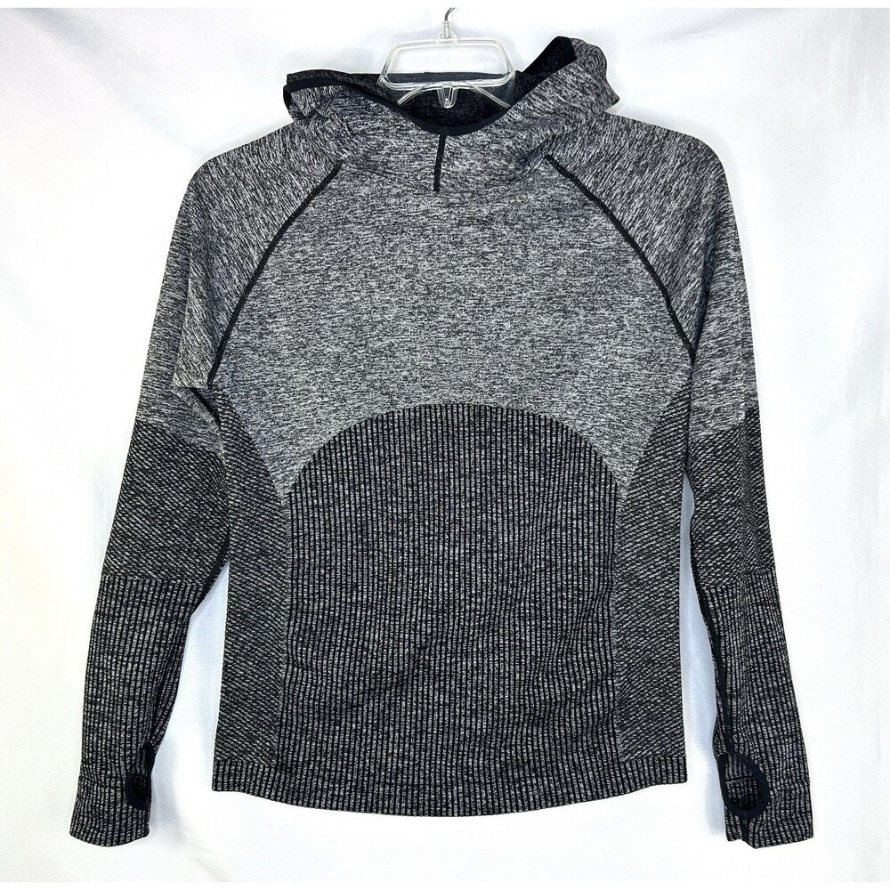 Fabletics Avaline Hoodie Seamless Fitted Long Sleeve Baselayer Women’s Size L